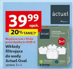 Auchan Wkłady filtrujące do wody Actuel Oval oferta