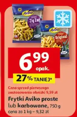 Auchan Frytki Aviko proste lub falisowane oferta