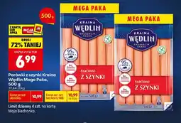 Biedronka Parówki z szynki Mega Paka oferta