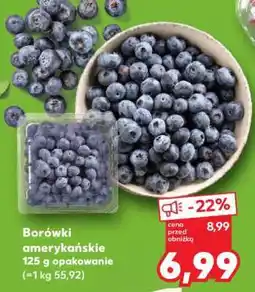 Kaufland Borówki amerykańskie 125 g opakowanie oferta
