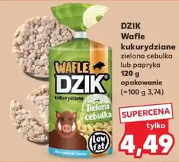 Kaufland DZIK Wafle kukurydziane zielona cebulka lub papryka 120 g opakowanie oferta