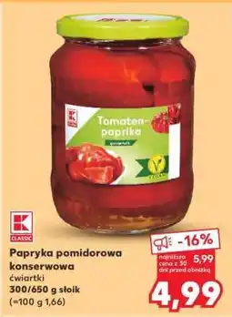 Kaufland Papryka pomidorowa konserwowa oferta