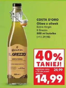 Kaufland COSTA D’ORO Oliwa z oliwek Extra Virgin Il Grezzo 500 ml butelka oferta