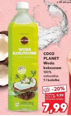 Kaufland COCO PLANET Woda kokosowa 100% naturalna 1 l butelka oferta