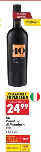 Biedronka 40 Primitivo Di Manduria oferta