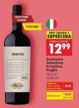 Biedronka Exclusive Selection Primitivo Puglia oferta