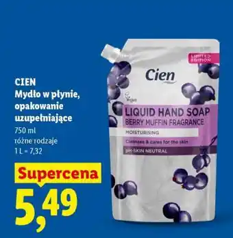 Lidl Cien Mydło w płynie, opakowanie uzupełniające oferta