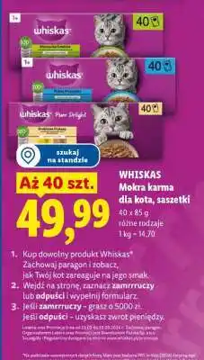 Lidl Whiskas Mokra karma dla kota, saszetki oferta