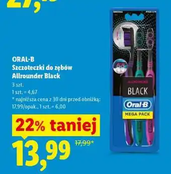 Lidl ORAL-B Szczoteczki do zębów Allrounder Black oferta