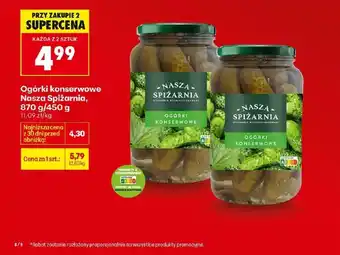 Biedronka Ogórki konserwowe Nasza Spiżarnia oferta