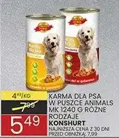 Wafelek Karma dla psa Mono Animals 1240 g różne rodzaje Konspurt oferta