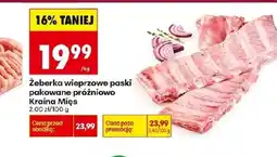 Biedronka Żeberka wieprzowe Kraina Mięs oferta