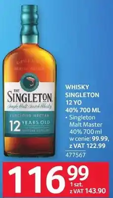 Selgros Whisky SINGLETON OF DUFFTOWN 12YO 40% 700 ML Singleton Malt Master oferta