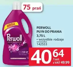 Selgros Płyn do prania PERWOLL PŁYN DO PRANIA 3,75 L wszystkie rodzaje oferta