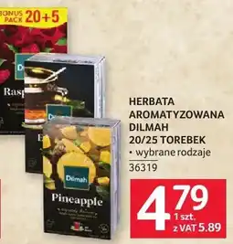 Selgros Herbata aromatyzowana Dilmah 20/25 torebek wybrane rodzaje oferta
