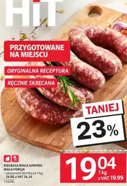 Selgros Kiełbasa biała surowa mała porcja oferta