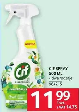 Selgros Spray CIF SPRAY 500 ML dwa rodzaje oferta