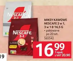 Selgros Kawa Nescafe 2 w 1, 3 w 1 145 g pakowane po 20 szt oferta