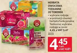 Selgros Herbata owocowa Teekanne Fanny Pomegranate 20 torebek wybrane rodzaje oferta