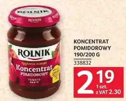 Selgros Koncentrat pomidorowy Rolnik 190/200 g oferta