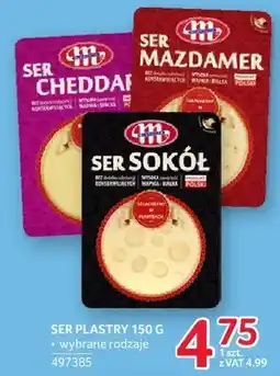 Selgros Ser plastry Mlekovita 150g wybrane rodzaje oferta