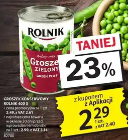 Selgros Groszek konserwowy Rolnik zielony oferta