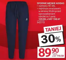 Selgros Spodnie SPODNIE MĘSKIE ADIDAS oferta