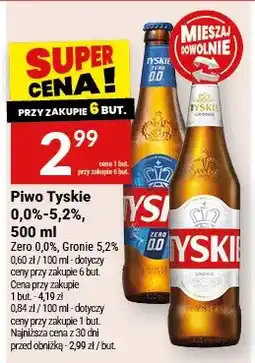 Twój Market Piwo Tyskie 0,0%-5,2% oferta