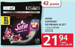 Selgros Kapsułki SOFIN KAPSUŁKI DO PRANIA 42 SZT. trzy rodzaje oferta