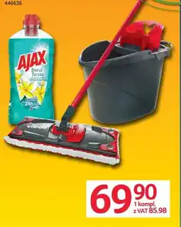 Selgros Komplet mop Vileda Ultramax Completobox + Ajax płyn do podłóg oferta