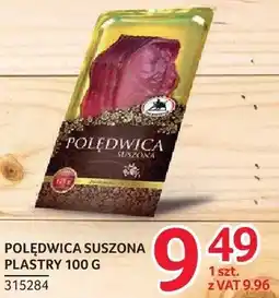 Selgros Polędwica suszona plastry ZMB Białystok oferta