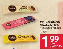 Selgros Mini czekolady Wawel 37-40 g wszystkie rodzaje oferta