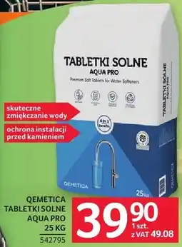 Selgros Tabletki solne QEMETICA Aqua Pro oferta