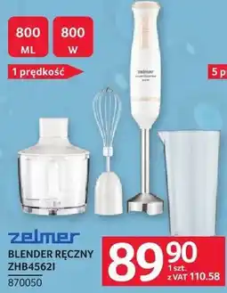 Selgros Blender ręczny ZELMER BLENDER RĘCZNY ZHB4562I oferta