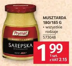 Selgros Musztarda Prymat Sarepska 180/185 g oferta