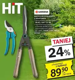 Selgros Nożyce do żywopłotu z sekatorem GARDENA oferta