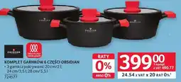 Selgros Komplet garnków 6 części Obsidian oferta