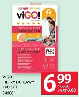 Selgros Kawa Vigo Coffee Filters 100 szt oferta