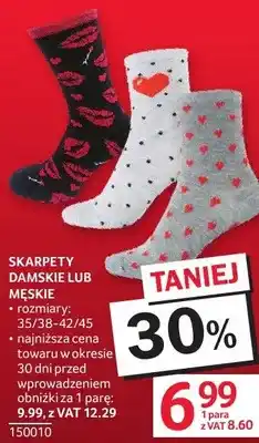 Selgros Skarpety damskie lub męskie różne wzory 35/38-42/45 oferta