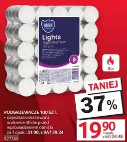 Selgros Podgrzewacze Aura Lights Night Premium 100 szt oferta