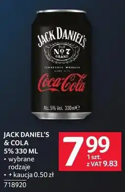 Selgros Jack Daniel's & Cola 5% oferta