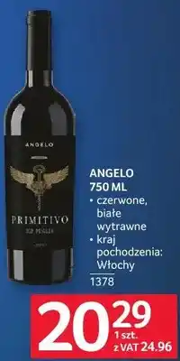 Selgros Wino ANGELO 750 ML czerwone, białe wytrawne oferta