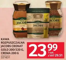 Selgros Kawa rozpuszczalna Jacobs Cronat Gold 200/200 g, Crema oferta