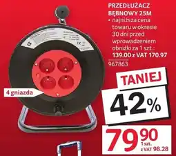 Selgros Przedłużacz bębnowy 25M oferta
