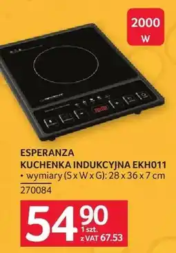 Selgros Kuchenka indukcyjna ESPERANZA KUCHENKA INDUKCYJNA EKH011 oferta