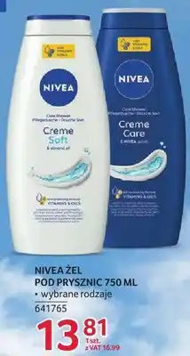 Selgros Żel pod prysznic Nivea 750 ml wybrane rodzaje oferta