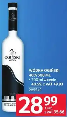 Selgros Wódka Ogiński 40% oferta