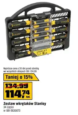 OBI Zestaw wkrętaków 34 części oferta