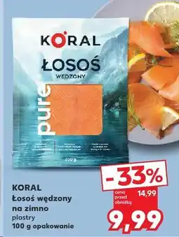 Kaufland Łosoś wędzony na zimno plastry oferta