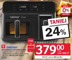 Selgros Frytownica airfryer ZELMER FRYTOWNICA AIRFRYER ZAF900 oferta